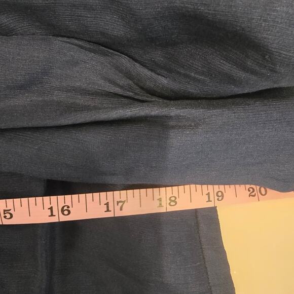 Aureta for Anthropologie Linen And Silk Puff Sleeve Top - Picture 5 of 5